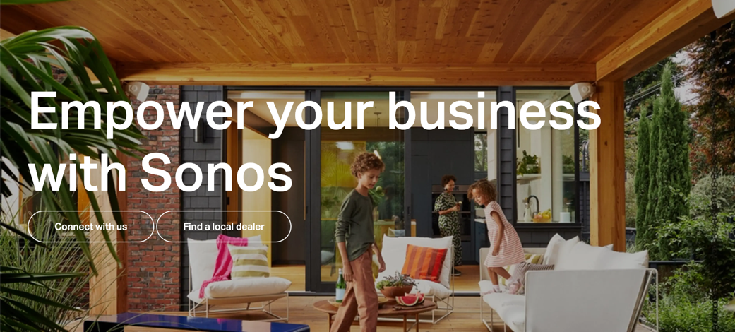 <b>从家庭环境到商业空间，Sonos打造智能声音解决方案</b>