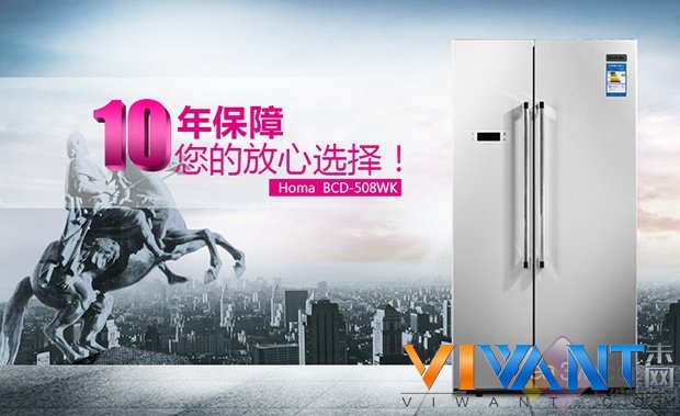 高端时尚大容量 对开门冰箱你值得拥有 