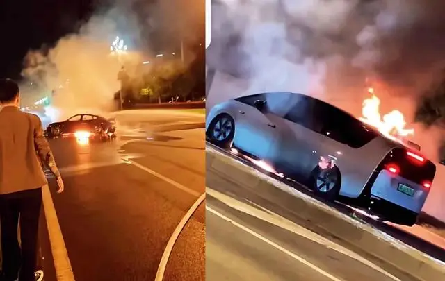 大火烧光，车主逃命真难？ -1