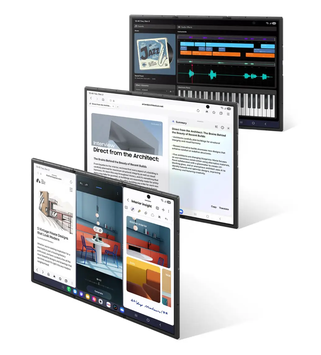 折叠屏王炸对决！三星三折叠杀到，比华为还猛？ -1