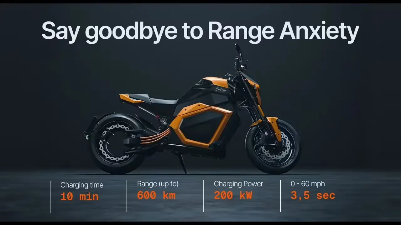 全球首款全固态电摩托来了！5分钟满电、续航近600公里 -1