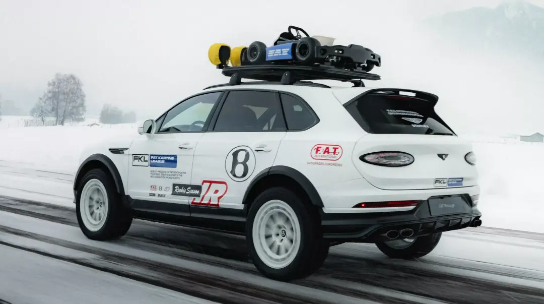 宾利也玩硬核越野？添越X概念车直接开上专业赛道！ -1